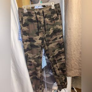 Camo Stretch Twill Joggers